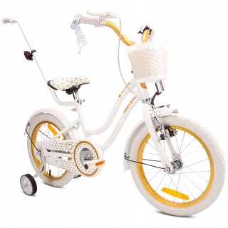 Bicykel Sun Baby Heart 16" biela, zlatá